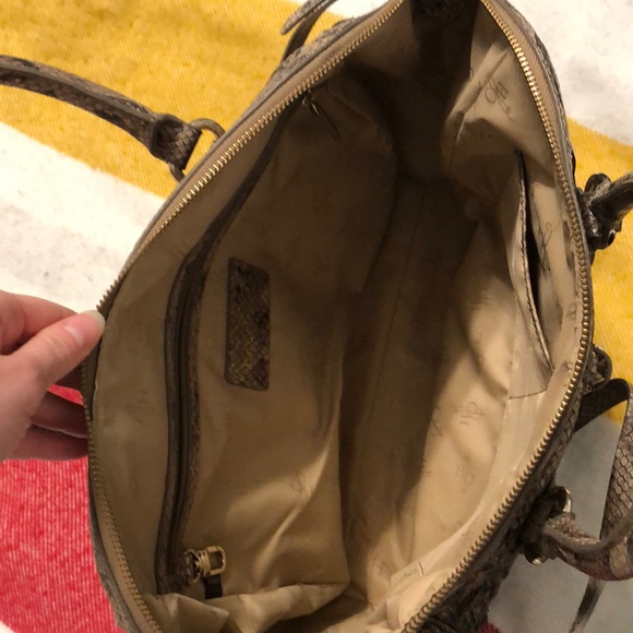 Cole Haan large faux snakeskin cross body - Picture 6 of 7